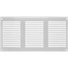 Vent Systems Griglia di ventilazione bianca 300 x 150 mm con griglia per insetti, riscaldamento, raffreddamento e ventilazione, copertura interna ed esterna per sfiato senza viti