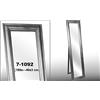 DONREGALOWEB Specchio da Terra con Cornice in Resina, Argento, 160 x 40 x 3 cm