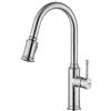 Ibergrif Rubinetto Cucina con Doccetta Estraibile 15.75in/40cm, Girevole 360°, Rubinetto Lavello Cucina 2 Modalità di Getto, Miscelatore Acqua Calda e Fredda, Installazione Semplice, Avvio a Freddo