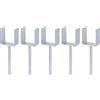 Alberts GAH-Alberts 215057 214265 - Supporto per pali a U in acciaio scanalato, zincato a caldo, larghezza 91 mm, lunghezza ancoraggio 200 mm, set da 5 pezzi