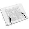 Navaris Leggio Portalibri Tablet e-Reader Libri Cartacei 34 x 24cm - Espositore Legno per Libro Cucina Supporto PC - Cavalletto Inclinazione Regolabile - Bianco