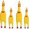 ProLeo 4 Pezzi Gomma Urlanti Giocattoli Gialli Pollo Novità e Durevole Strumento Gadget