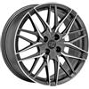 Cerchi in lega MSW 50-4 7.0x17 Matt Gun Metal Full Polished (Mgmfp)