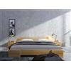 Skandica Letto in legno massiccio di Pino - Sandemo (Struttura colore Palissandro 180x200 (est. 185,5x217))