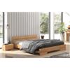 Skandica Letto in legno massiccio di Faggio - Sandemo (Struttura colore Palissandro 160x200 (est. 165,5x217))