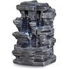 Zen Light Zen'Light SCFR150 - Fontana Grand Canyon, Pietra, 19 x 16 x 28 cm, Colore: Grigio