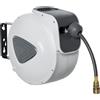 DURHAND Avvolgitubo Automatico 20 + 2m con Attacco Φ1/4''', Montaggio a Parete e Ruotabile di 180°, Grigio|Aosom