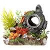 Nobby Casco con plantas, adorno de acuario de Nobby 13,5 x 11 x 12 cm