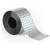 KINGLAKE 110m x 5 cm Nastro Repellente olografico Riflettente, per spaventare Gli Uccelli, Colore: Argento