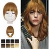 BARSDAR Frangia Clip Capelli Veri, 100% Naturali Frangetta Air Bangs French Bangs Frangia Extension Clip Capelli Veri Cura Capelli Donna lavabile/tingibile