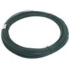 Alberts 530204 Fune metallica, zincata, con rivestimento in plastica verde, lunghezza 3,1 mm, Ø filo 110 m