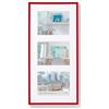 walther design Rosso 3X 15x20 cm Galleria con passe-partout, New Lifestyle Cornice in plastica KV320R