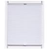sunlines SunL Ines Plissettata Made in Germany, Luce del Giorno, Klemmfix Argento Grigio Schiene, 60 X 150, Tessuto, Bianco, 60 x 2.3 x 150 cm