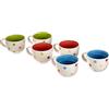Excelsa Pois Set 6 Tazze Jumbo, Ceramica