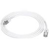 Amazon Basics Cavo di rete Ethernet patch Cat7 ad alta velocità gigabit con connettori RJ45, bianco, 1.5m (confezione da 1)