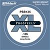 D'Addario Corda singola D'Addario PSB135 ProSteels per basso, Long Scale, .135