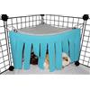 ASOCEA Tenda Per Criceti Per Piccoli Animali Accessori Per Gabbie Per Nascondigli Per Animali Domestici Amacaletto Nido Per Cavia Cincillà Riccio Ratto Scoiattolo Furetto Coniglio Nano (Blu)