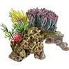 Nobby Piedra de coral con plantas ornamentales de acuario, 15,5 x 9 x 10,5 cm