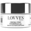 LOVVES Crema Viso Staminali 50+, Alta Cosmesi Naturale, Crema Viso Antirughe Cellule Staminali, Antiage per Pelli Mature, Idratante, per Giorno e Notte, Formato Vaso in Vetro 50 ml