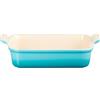 Le Creuset Pirofila rettangolare Tradition in gres vetrificato, 19 cm, 1.1 L, Blu Caribe, 71102191700001