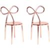 QEEBOO set da 2 sedie RIBBON CHAIR METAL FINISH - 80002PG