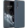 kwmobile Cover per OnePlus Nord 2 5G Custodia - Back Case per Smartphone in Silicone TPU - Protezione Gommata - ardesia scuro