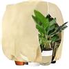 fookduoduo Plant Protection Winter, Frost Protection, Cold Protection Bag for Plants with Zip Drawstring, Thick Winter Protection Cover, Pot Plant Bag for Olive Trees, XXL 120 x 180 cm, Beige