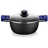 BRA ADVANCED Casseruola, in Alluminio Pressofuso con antiaderente, Senza PFOA Rinforzato di Prestazioni Elevate e Alta Resistenza ai Graffi e all'Abrasione, Adatta per Induzione, 28 cm [Esclusiva Amazon]