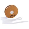 Trimz, bianco, 100% sbieco in cotone, 20/10/10 mm x 20 m