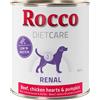 Rocco Diet Care Renal Manzo con Cuori di Pollo & Zucca 800 g umido cane - 6 x 800 g