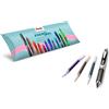 Pentel BL77 & LR7 set Energel XM nero & refill colorati