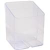 Exacompta - Cod. 67723D - Confezione da 10 Portapenne per scrivania Pen-Cube Office - 2 scomparti di dimensioni ed altezze diverse - Dimensioni (PxLxA): 7,4x7,4x9,3 cm - Cristallo