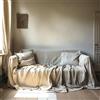L'Emporio Casa Telo Copridivano Copriletto Tela Grossa Robusta Cotone in Panama 160X260-260x280-360x280 Misure Maxi Lenzuolo Copritutto Cotone Granfoulard Made Italy (NATURALE, 260X280)