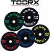Toorx Set Dischi Bumper Training 180kg Foro ø50mm 4x5kg 4x10kg 2x15kg 2x20kg 2x25kg