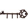 DONREGALOWEB Appendino da Parete in Ferro a Forma di Chiave Marrone 35 x 3,5 x 12 cm, 35 x 3,5 x 12 cm