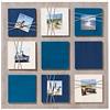 walther design Cornice Blu 6X 8x8 cm Galleria in Legno con Cordino Come portafoto, La Casa YO688L