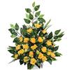 DRW - Centrotavola con Fiori cementieri Santos con Coppa in Toni Gialli 60 x 42 cm