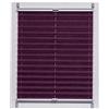 sunlines SunL Ines Plissettato Made in Germany, Luce del Giorno, echtc Rush, Viola, Klemmfix, Argento Grigio Schiene, 85 X 150, Tessuto, Prugna, 85 x 2.3 x 150 cm