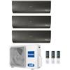 Haier Climatizzatore Haier Trial Split Flexis Nero 9000+12000+12000 3U70S2SR5FA R-32 A++/A+ 9+12+12