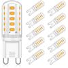 Eco.Luma Lampadine LED G9 5W Equivalente Alogeno 30W 40W, Bianco Caldo 3000K, AC220-240V Non Dimmerabile Nessun Sfarfallio G9 LED Lampade, Angolo del Fascio 360° LED Lampada, Confezione da 10