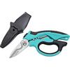 C.JET TOOL Forbici da elettricista ad angolo da 20,3 cm, in acciaio inox, resistenti, professionali, per cavi morbidi in alluminio e rame