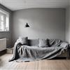 L'Emporio Casa Telo Copridivano Copriletto Tela Grossa Robusta Cotone in Panama 160X260-260x280-360x280 Misure Maxi Lenzuolo Copritutto Cotone Granfoulard Made Italy (GRIGIO SCURO, 160X280)