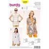 burdastyle Burda 6809 - Cartamodello per Tunica Multicolore - Taglia 34, 36, 38, 40, 42, 44, 46