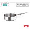 CASSERUOLA BASSA 1 manico in ACCIAIO INOX per INDUZIONE, diametro mm.200, alta mm.75, LT. 2,5