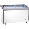 Amitek Congelatore/Refrigeratore a Pozzetto AX400CFG - Porta con Vetro Curvo - Capacità Lt 400
