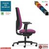 Elleci Office MIRAI Poltrona operativa schienale mov. Up-down syncro antishock traslatore braccioli ONE class 1 IM