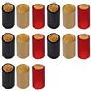 Ziyero 150 Pz Capsule Termorestringenti Per Bottiglie Tappi Termoretraibili Per Bottiglie Di Vino Permanente Sicuro Non Tossico, Per Famiglie, Cantine, Ristoranti, Feste, Ecc—Nero, Rosso Vino, Oro, 30 Mm