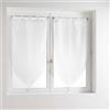 Douceur D'Intérieur - 1622344, Tendaggio Fiocco Con Passanti , 2 X 60 X 160 Cm , Lissea , Velo Sabbia , Bianco