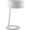 FAN EUROPE Luce Ambiente e Design I-QUEEN/L BCO, Lampada da tavolo in metallo bianco con paralume in tessuto 48x30 cm. (1xE27)