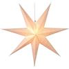 EGLO Lampada da tavolo con stella di Natale, decorazione luminosa a forma di stella di carta da appendere, lampada da finestra bianca con stella 3D e cavo di alimentazione, E14
